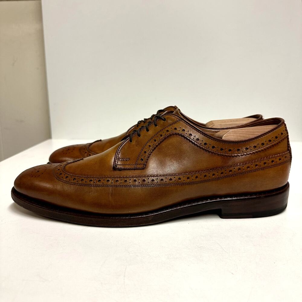 NEW HEELS Allen Edmonds x Ralph Lauren Brown Longwing Wingtip Made in USA 11.5